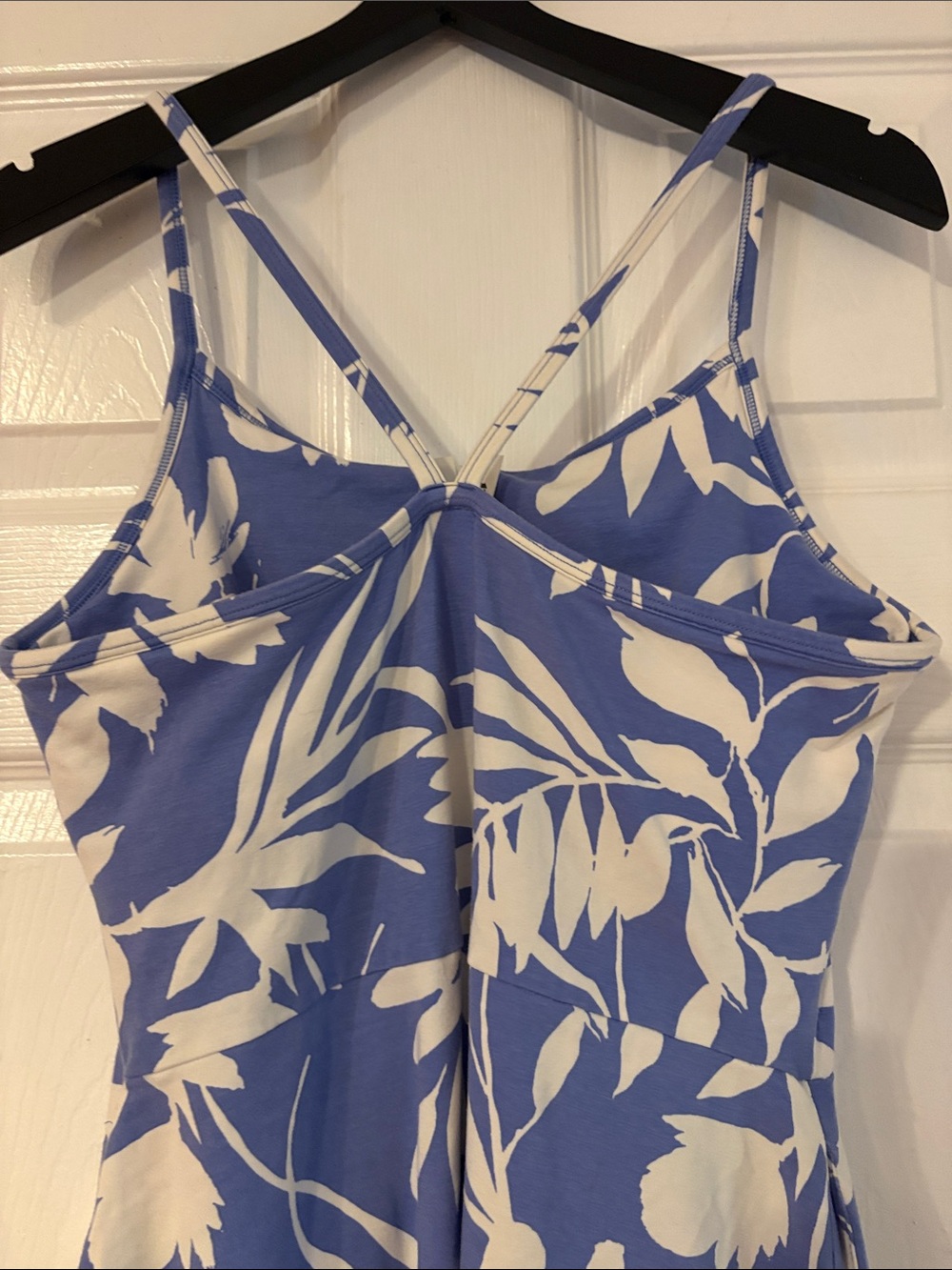 Pact Blue and White Floral Tank Dress - Picture 6 of 9